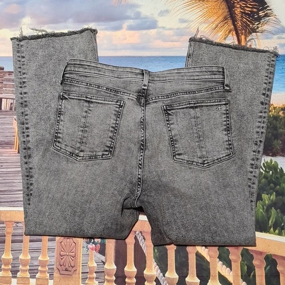 Rag & Bone High Rise Ankle Flare Jeans Size 32 - Picture 8 of 8